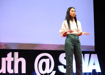 Jessica Halim, Maria Rahajeng, Andreas Diantoro Inspired Students during TEDx Event at Sinarmas World Academy