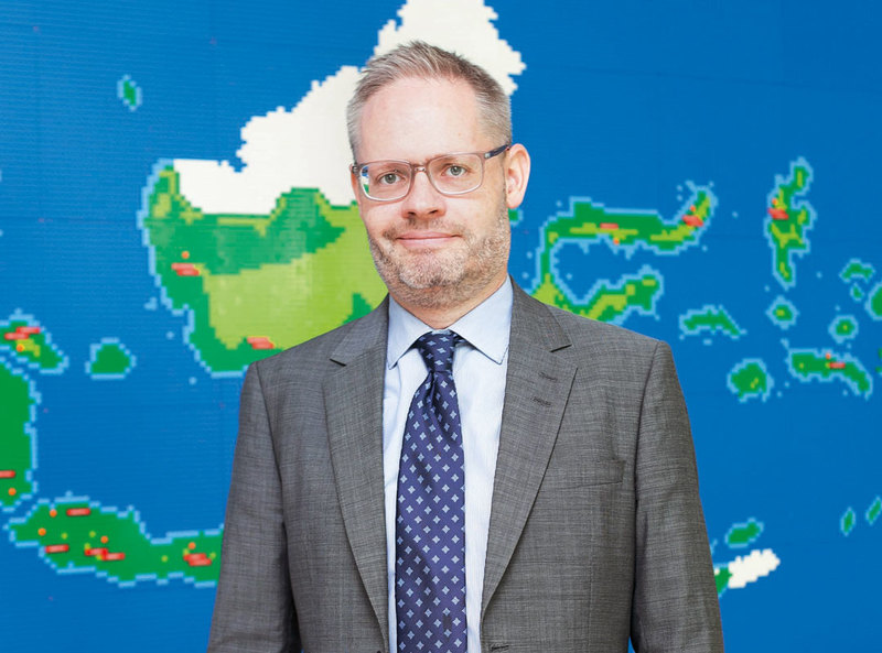 H.E. Rasmus Abildgaard Kristensen, Ambassador of Denmark to Indonesia.