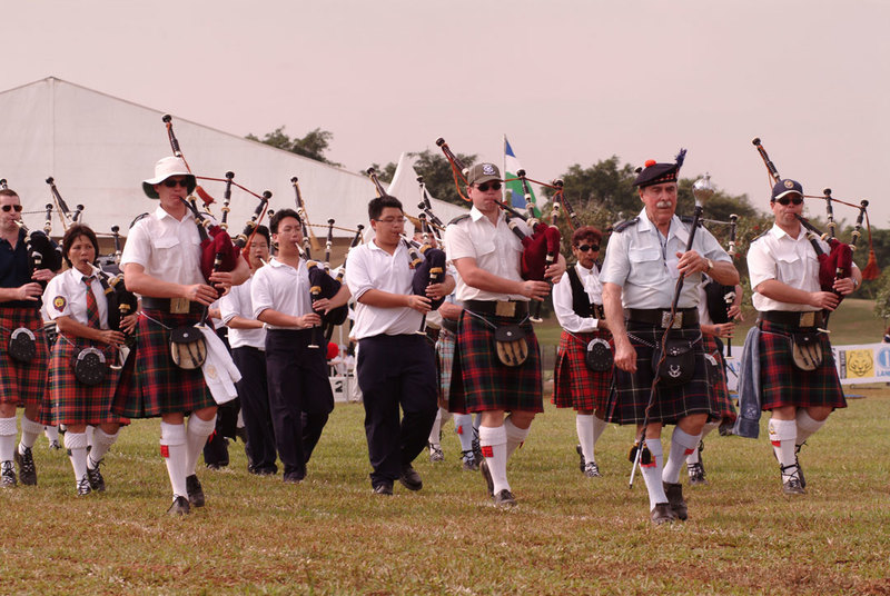 Scottish traditional musicians at Jakarta Highland Gathering (JHG) 2015