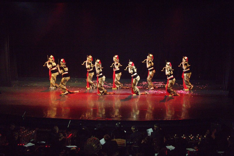 Dancers performing the Bedhaya dance