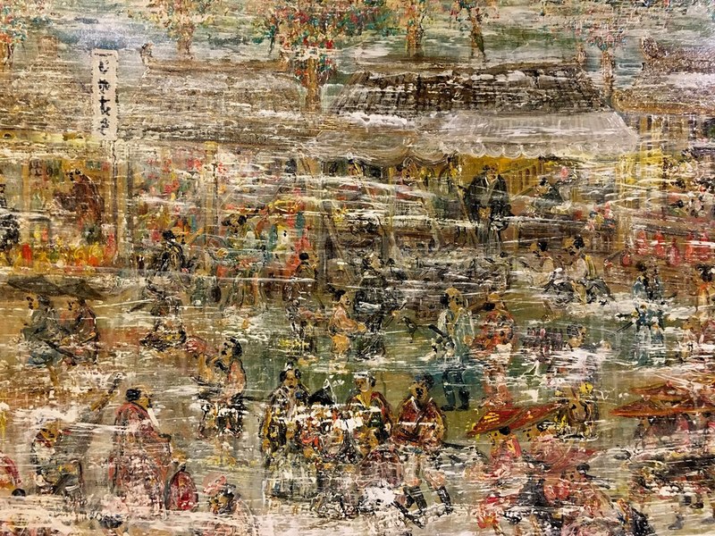 One of the painting exhibited at Napak Tilas Peradaban