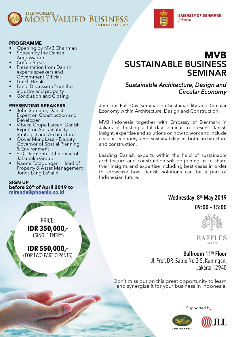 MVB Sustainable Business Seminar - Sustainable Architecture, Design and Circular Economy