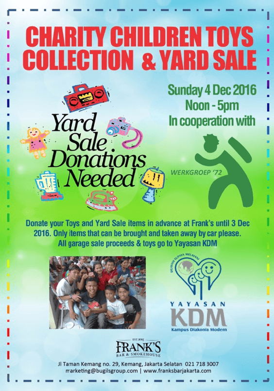 Charity Children Toys Collection & Yard Sale