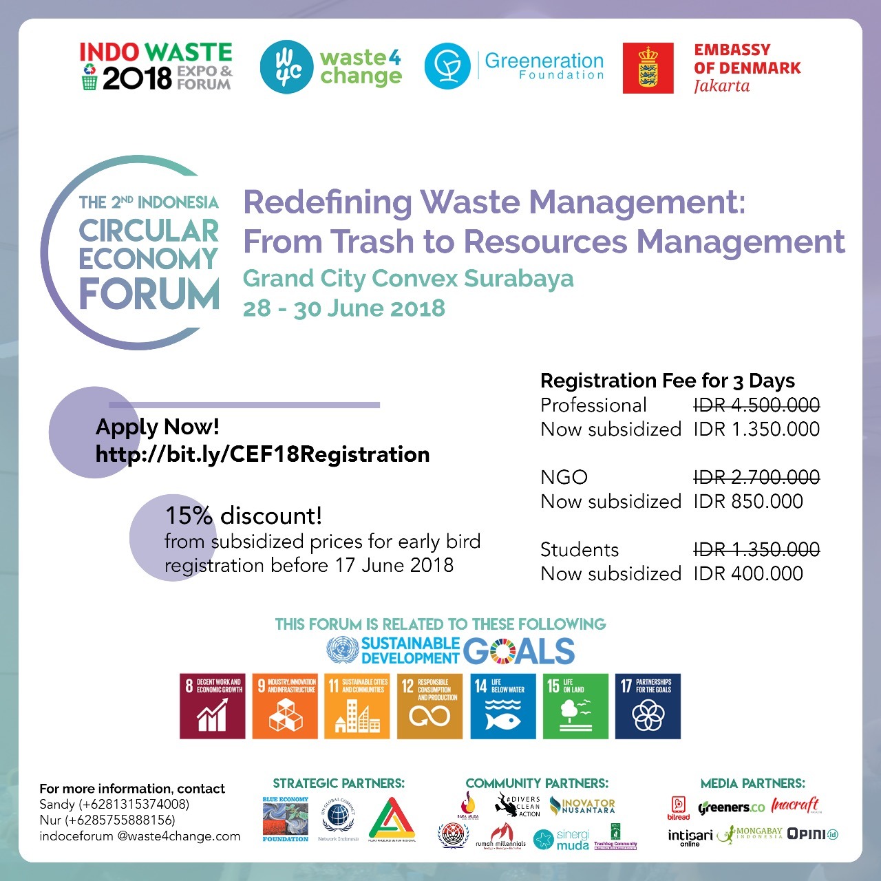 THE 2nd INDONESIA CIRCULAR ECONOMY FORUM 2018 at Indo Waste Expo 2018
